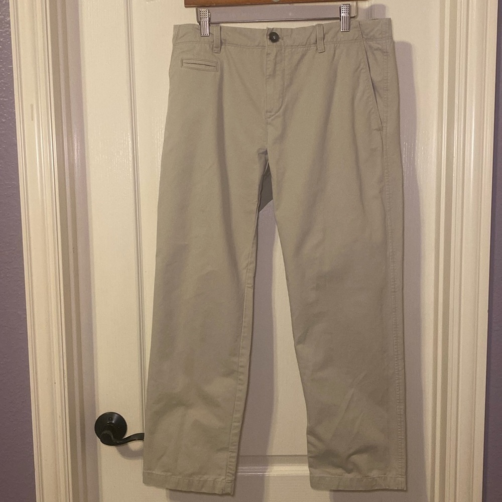 Banana Republic Women’s Khaki Gray Boyfriend Chino Crop Pant Size 10 NWOT